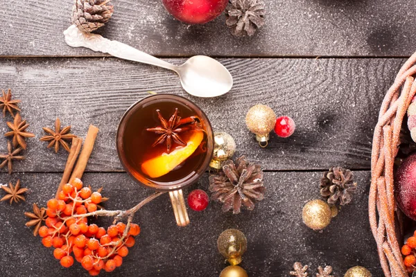 Hot mulled wine — Stock Photo, Image