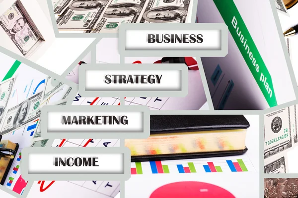 Business-Collage — Stockfoto