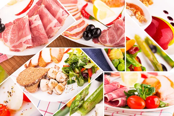 Collage de alimentos — Foto de Stock