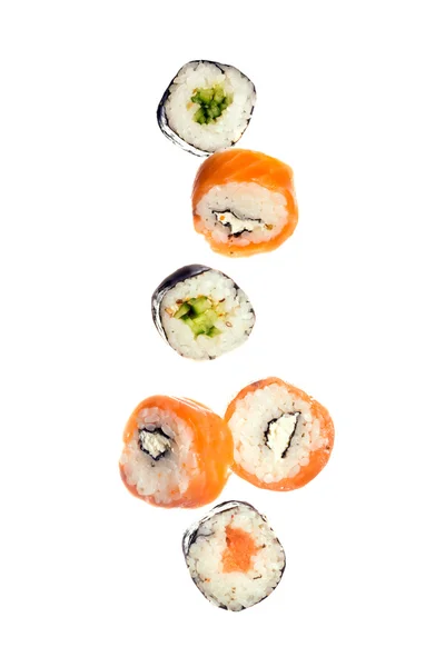 Spadające sushi — Zdjęcie stockowe