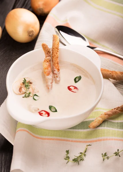 Delicious soup puree — Stock Photo, Image