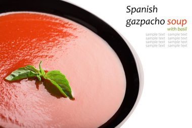 İspanyol domates gazpacho çorbası