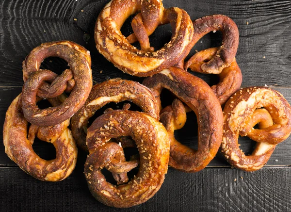 Högen av pretzels — Stockfoto