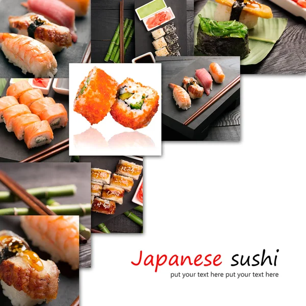 Tradiční japonské sushi — Stock fotografie