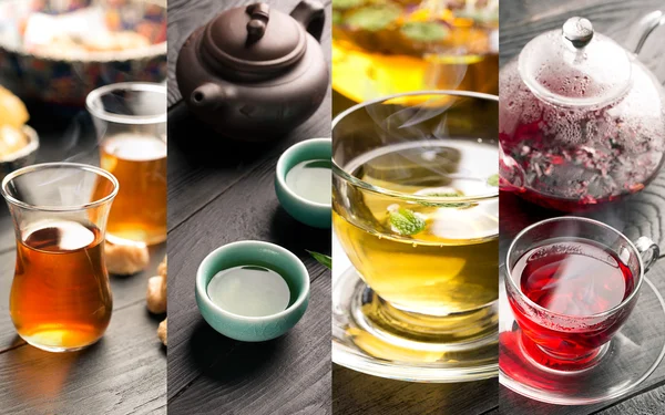Tipos tradicionales de té — Foto de Stock