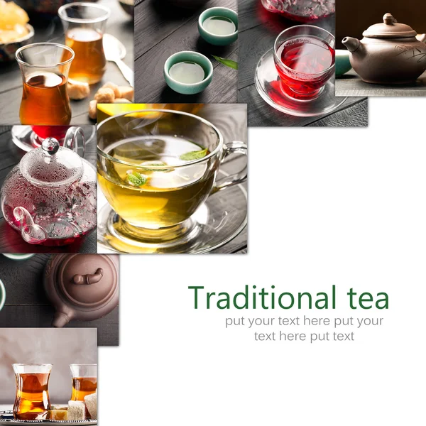 Tipos tradicionales de té — Foto de Stock