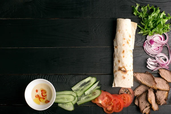 Carne doner kebab — Foto de Stock