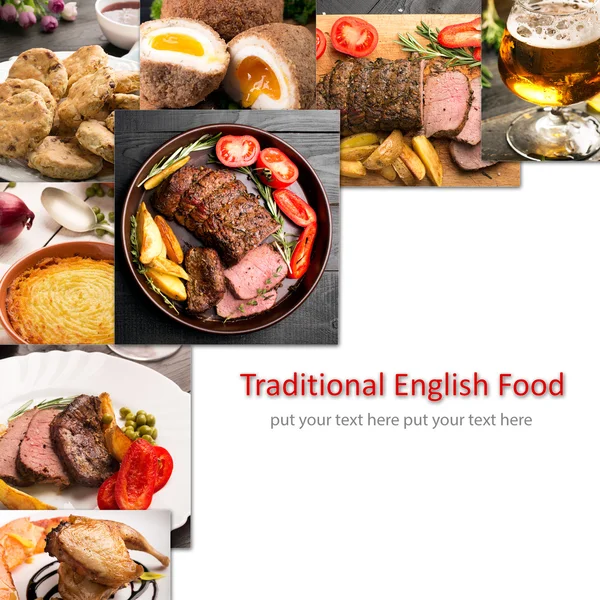 Традиційні англійські страви — стокове фото