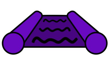 mor büyü kağıt vektör illüstrasyonu. Cadılar Bayramı için tasarım ögeleri