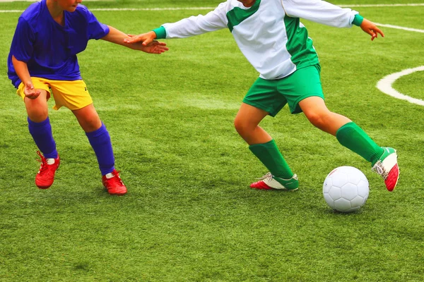 Football soccer match for children — Stock Photo, Image