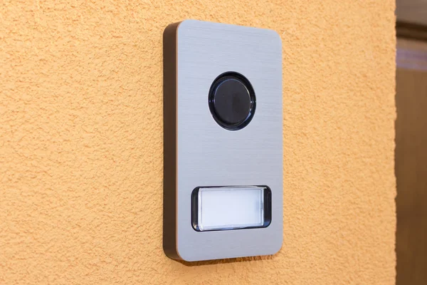 Intercom near the entrance door house — Stock Photo, Image