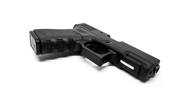 Pistola Con Cargador Estándar Sobre Fondo Blanco —  Fotos de Stock