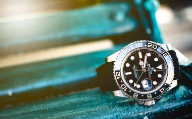 Bangkok, Tayland - 11 Mart 2019: Rolex GMT Master 2 Rolex saatinin popüler bir spor modelidir..
