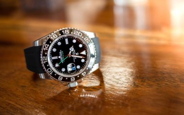Bangkok, Tayland - 11 Mart 2019: Rolex GMT Master 2 Rolex saatinin popüler bir spor modelidir..