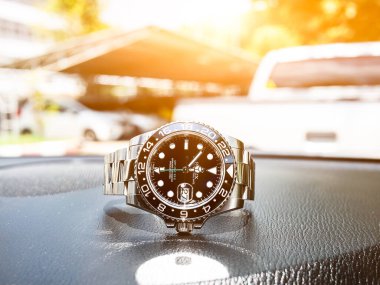 Bangkok, Tayland - 11 Mart 2019: Rolex GMT Master 2 Rolex saatinin popüler bir spor modelidir..