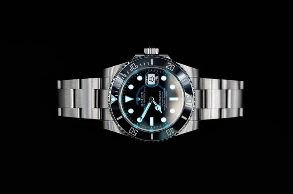 Bangkok Thailand Липня 2019 Годинник Rolex Submariner Оснащений Керамічним Безелем — стокове фото