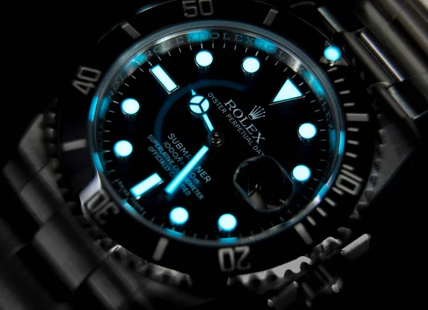 Bangkok Thailand Června 2019 Hodinky Rolex Submariner Jsou Vybaveny Keramickým — Stock fotografie