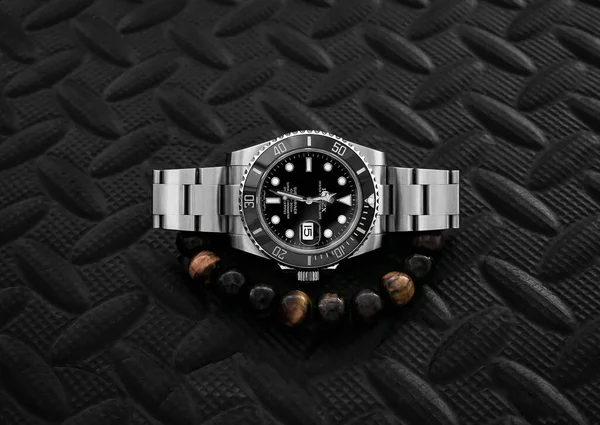 Бангкок Таиланд Июля 2019 Года Часы Rolex Submariner Оснащены Керамическим — стоковое фото