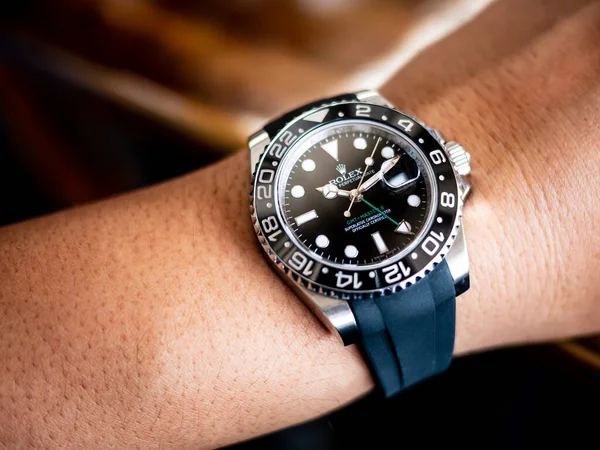 Bangkok Tayland Mart 2019 Rolex Gmt Master Rolex Saatinin Popüler — Stok fotoğraf