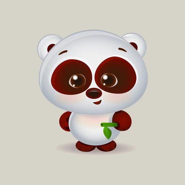 Мультяшная сладкая панда — стоковый вектор