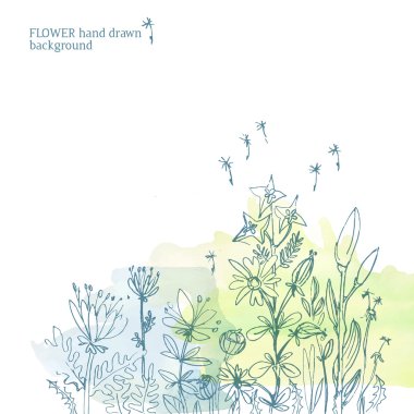 yarım yamalak çiçek grafik arka plan