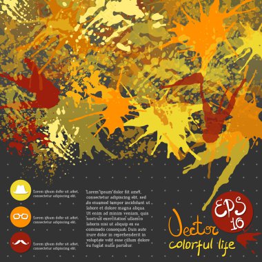 arka plan boya lekeleri ile