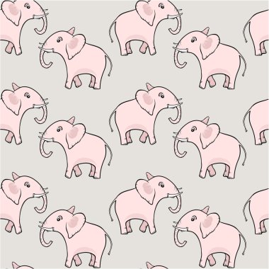 şirin Filler ile yinelenen desen