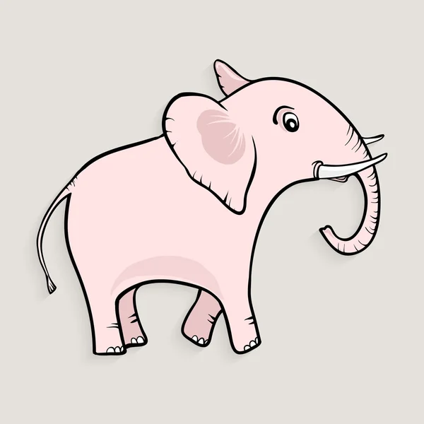 Zeichentrick-Elefant — Stockvektor