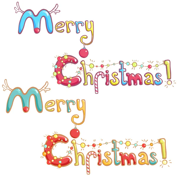 Merry Christmas greeting card — Stock Vector