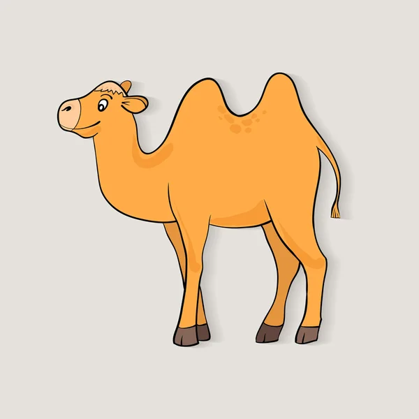 Oranžový kreslený camell — Stockový vektor