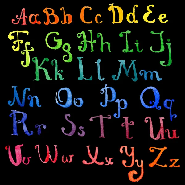 Alphabet dessiné à la main — Image vectorielle