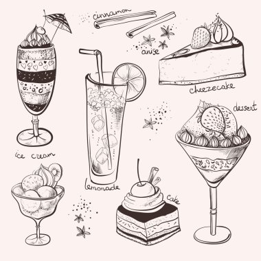 delicious dessert sweets clipart