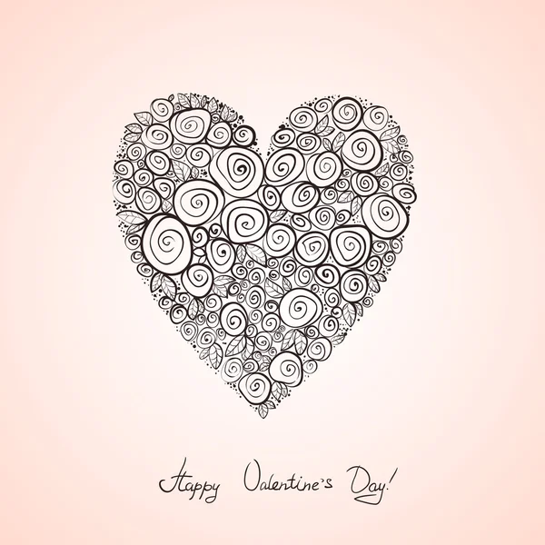 Valentines day Heart — Stock Vector