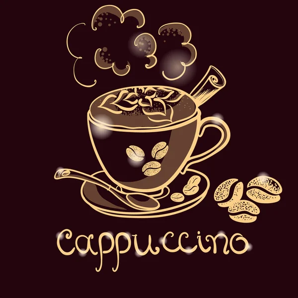 Bir fincan cappuccino kahve.