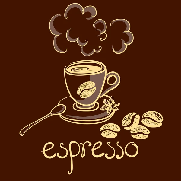 Bir fincan kahve espresso.