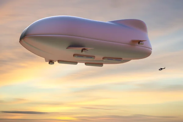 Υβριδικό αερόπλοιο 3d απεικόνιση — Φωτογραφία Αρχείου