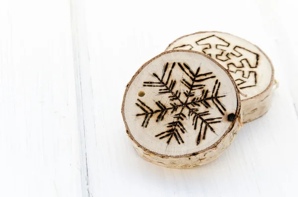 Decoración de adornos de Navidad hechos a mano — Foto de Stock