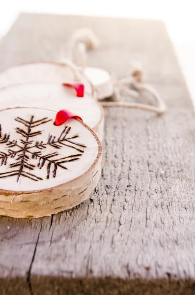 Decoración de adornos de Navidad hechos a mano — Foto de Stock