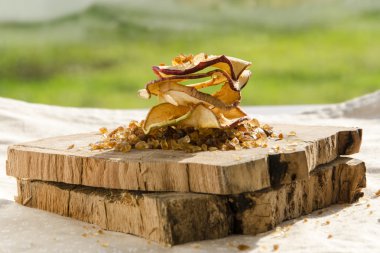 lezzetli kurutulmuş elma