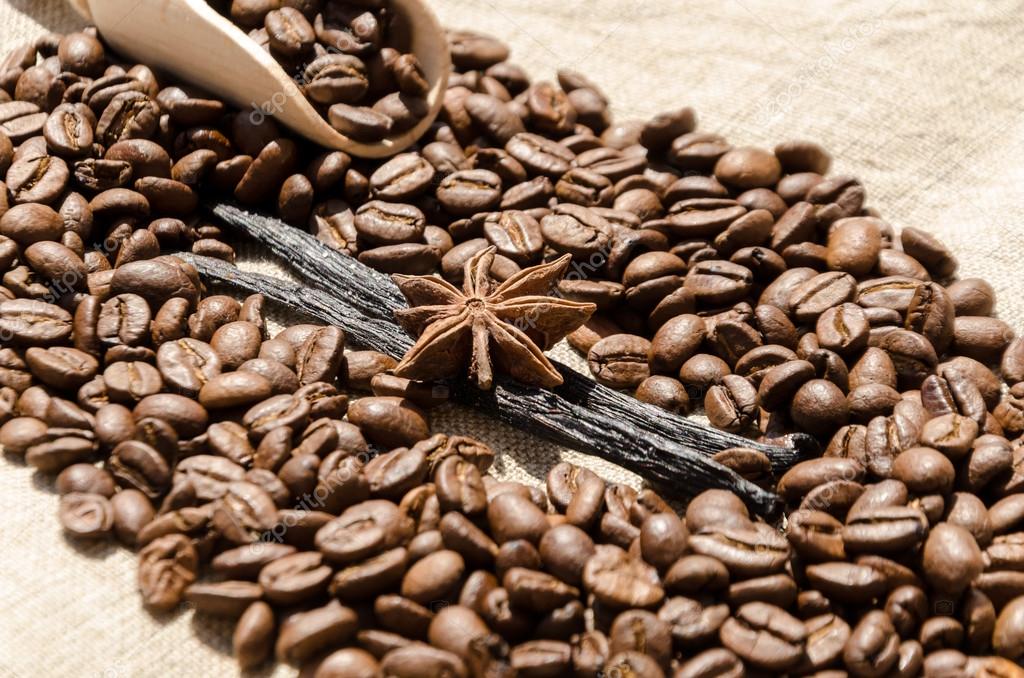 Vanille aux grains de café, cannelle et anis image libre