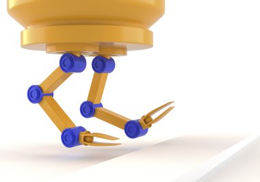 6 eksenli endüstriyel robot kol