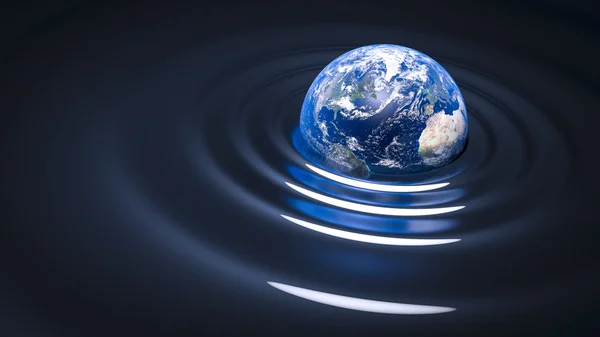 Гравітація хвилі на землі — стокове фото