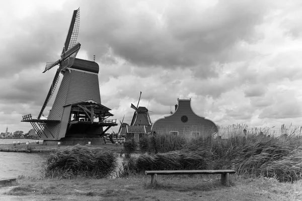 Los Zaanse Schans en el oeste de los Países Bajos — Foto de Stock