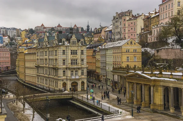 Fabulous beautiful homes. Karlovy Vary. — Stock Photo, Image