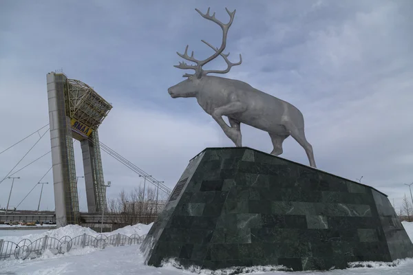 Monument reindeer — Stock Photo, Image