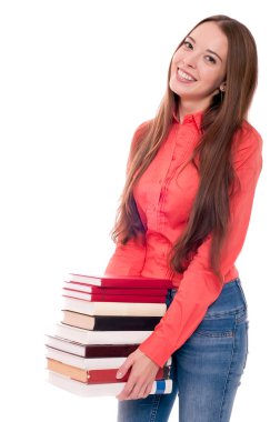 Beyaz tenli genç kadın.