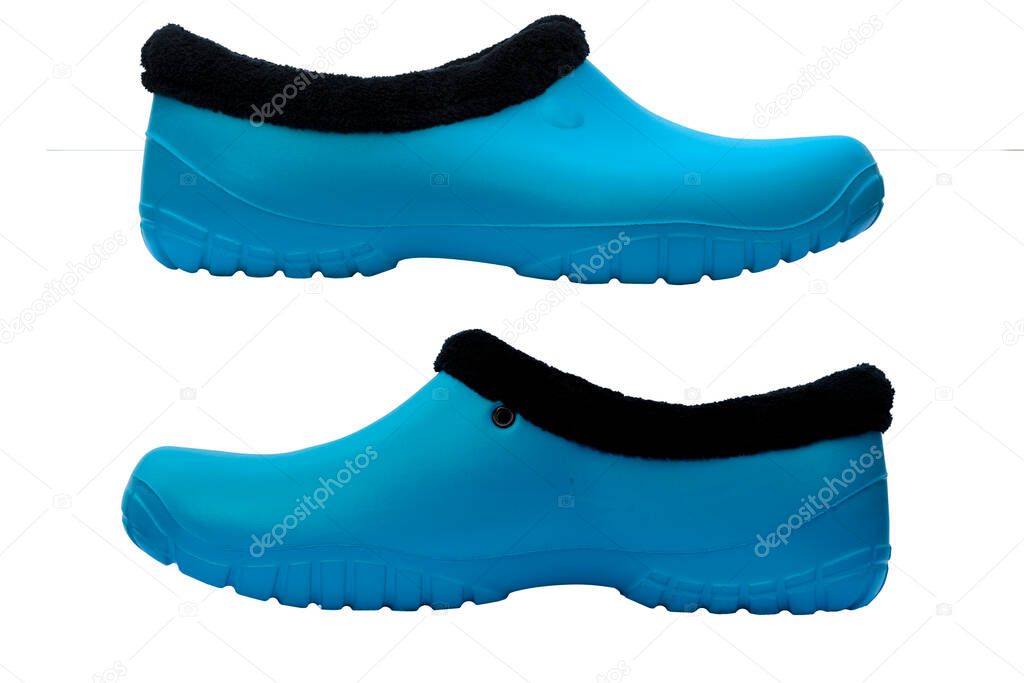 Galoshes with warm lining are used for work in the garden and vegetable garden. Very practical shoes for rural residents