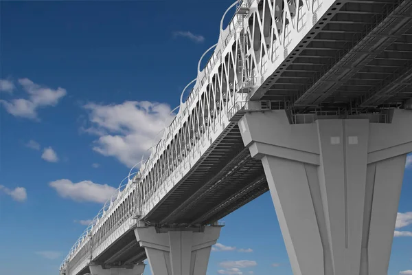 Het Viaduct Gebouwd Langs Kust Van Finse Golf Voor Het — Stockfoto
