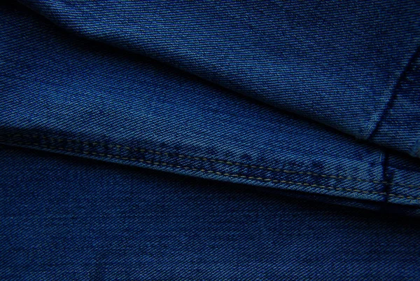 Plis Coton Denim Contexte Abstrait — Photo