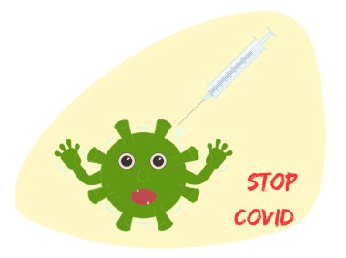 Covid-19 aşı vektör geçmişi. Vektör illüstrasyonu.